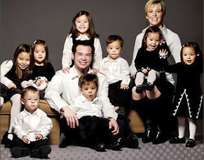 The separation of the Gosselin family is televised weekly.
