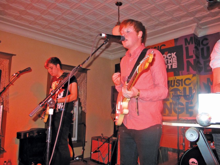 Two Door Cinema Club also played the Rock the Vote afterparty at the Music Lounge Saturday.
