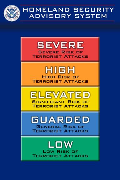 The old color-coded threat level system will be replaced.
