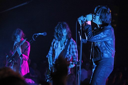 Julian Casablancas and The Strokes perform at the SXSW Music Festival late Thursday, March 17, 2011 in Austin, Texas.
