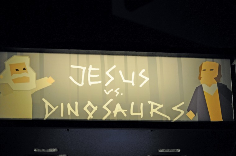 “Jesus vs. Dinosaurs” was one of the games featured in the Fantastic Arcade.

