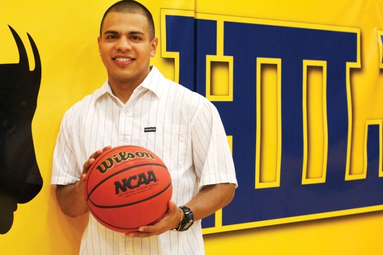 Hilltopper Senior Joseph Saldana was spotted during an intramural game and asked to walk on by coach Andre Cook. 
