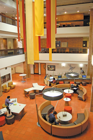 Renovations in Moody Hall swap couches for new computers