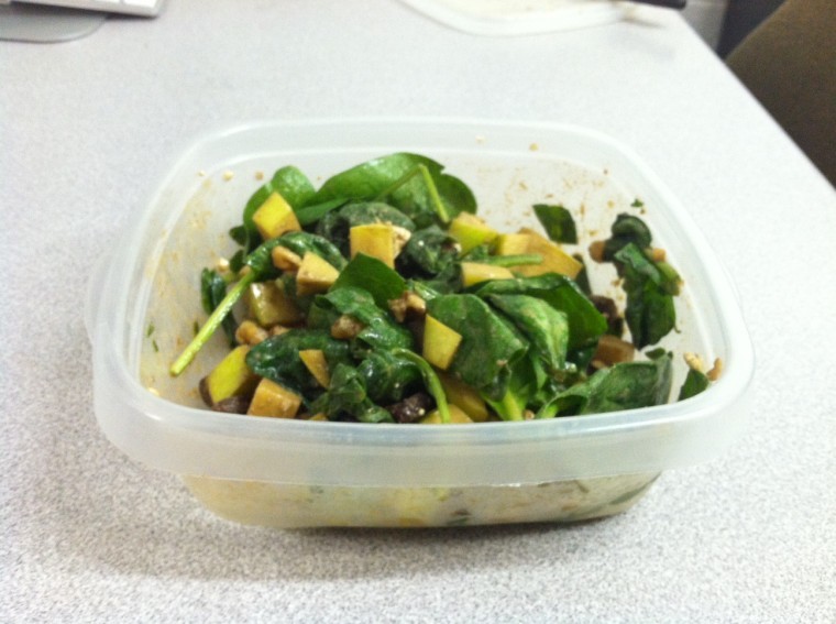 Salad is just one of many healthy on-campus dining choices.
