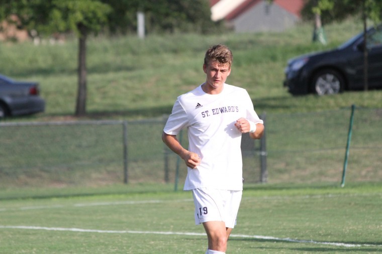 Andy Fox, a native of Cambridge, England, came to St. Edward's to play varsity soccer for the Hilltoppers.
