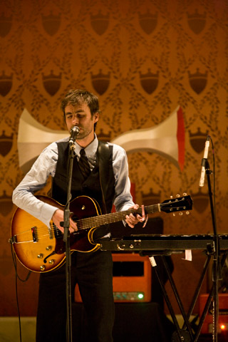 Andrew Bird pleased Saturday afternoons crowd with his dynamic use of the violin and whistling talents. 
