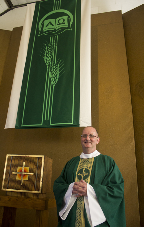 Father Peter Walsh is the new director of Campus Ministry.
