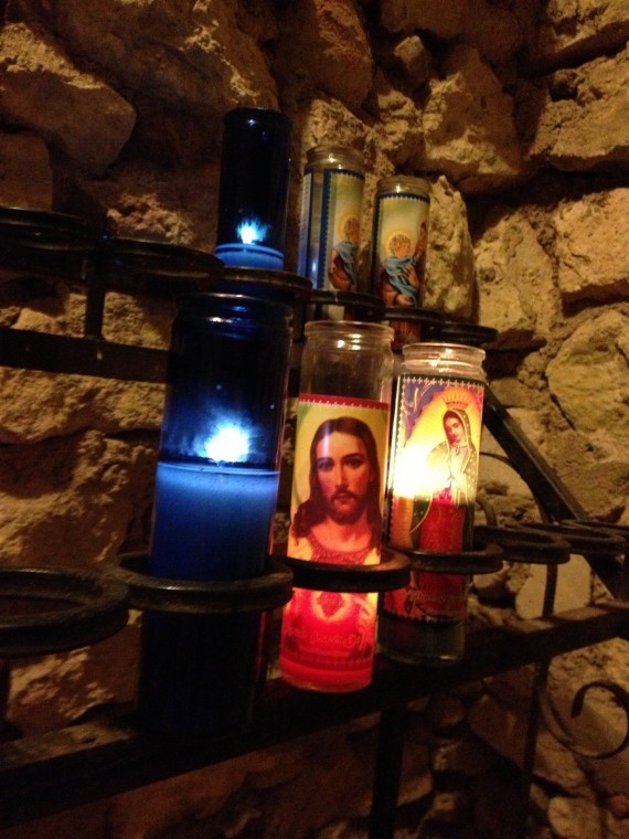 Candles are lit during Taizé prayer services
