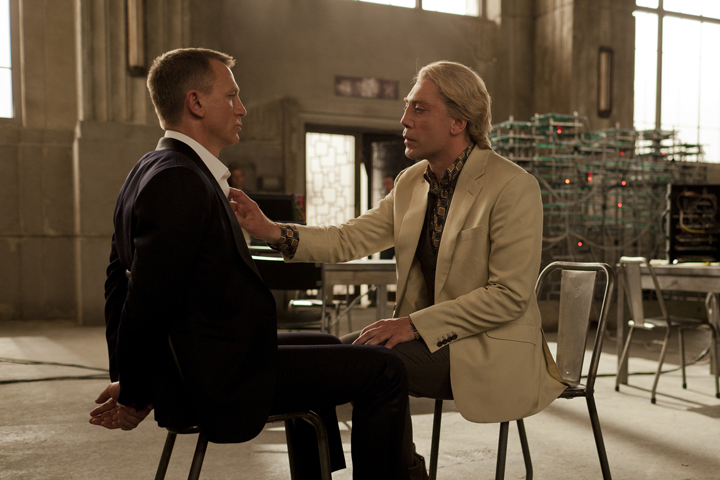 Daniel Craig (left) and Javier Bardem star in Metro-Goldwyn-Mayer Pictures/Columbia Pictures/EON Productions' action adventure "Skyfall." 
