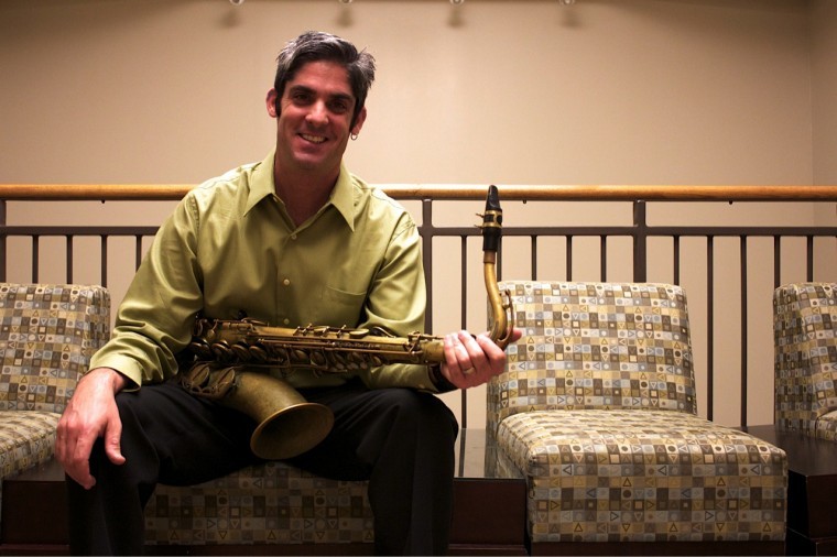 Music professor Joey Colarusso has found a home at St. Edwards. 
