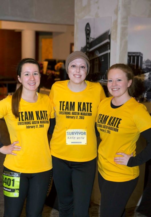 Formed in support of Kate Voth ‘07, Team Kate’s roster is the largest in LIVESTRONG history.
