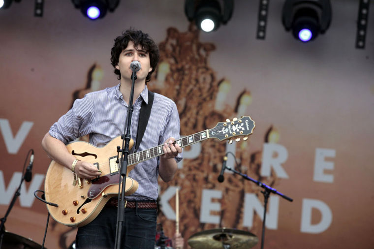 Frontman Ezra Koenig is known for his quirky vocals and skillful mastery of his guitar.
