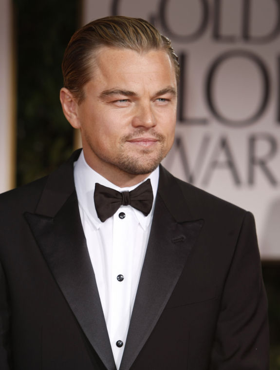 Leonardo DiCaprio on the red carpet at the 69th Annual Golden Globe Awards.
