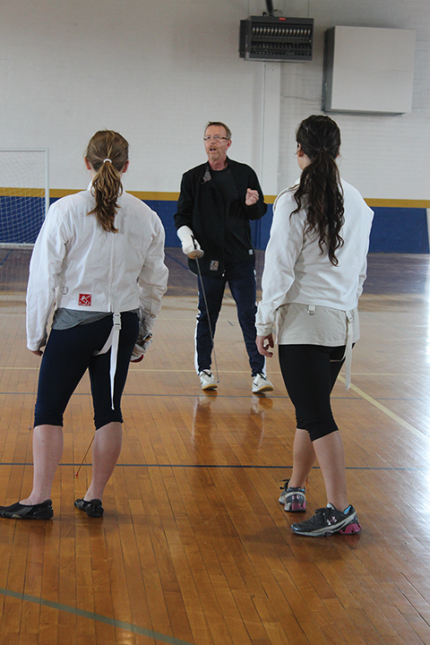 Instructor Gary van der Wege is a U. S Paralympian fencer.