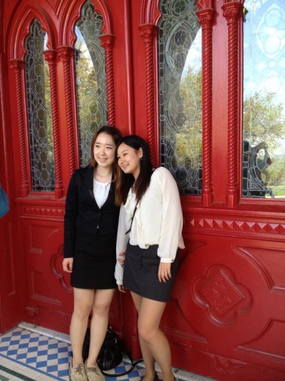 Suengyoun Shin (left) is currently a sophomore from South Korea. Chisato Kuroso (right) is a former St. Edwards International student orginally from Japan.