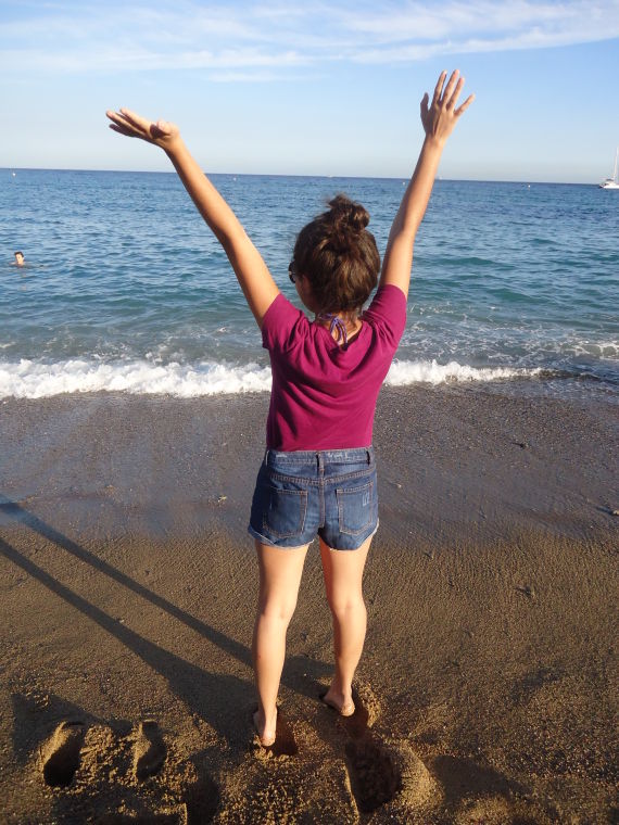 It was warm enough in Barcelona for a swim. Hard to believe by Texas standards, but in Milan it's definitely already cardigan weather.