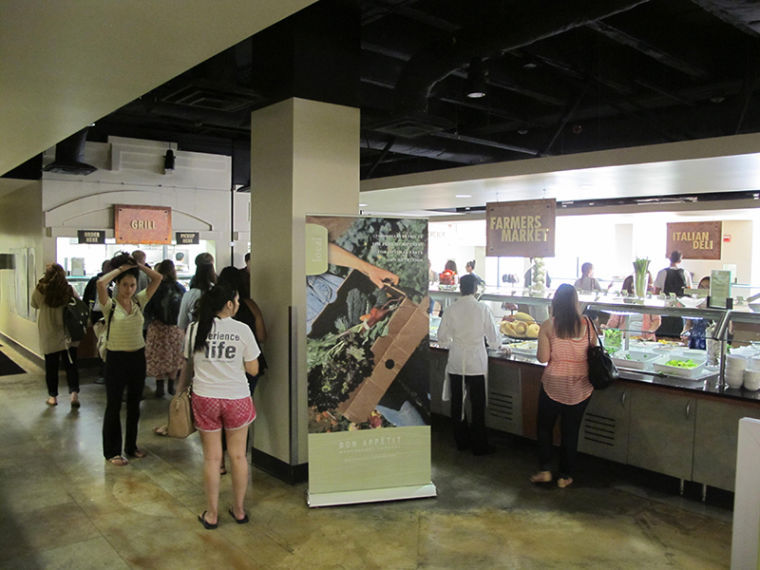 Students and staff eat at Ragsdale's cafeteria, one of three main places to eat on campus.
