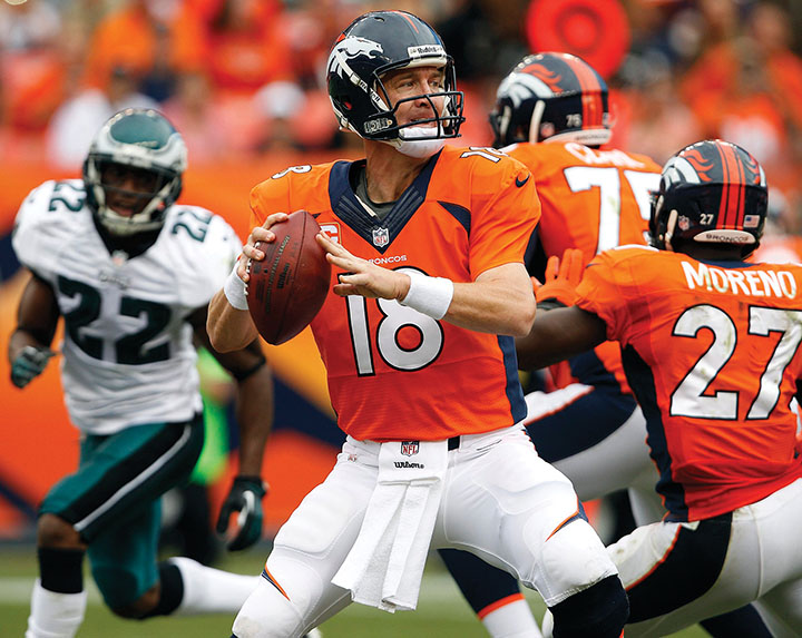 Peyton+Manning+has+thrown+a+record+16+touchdowns+in+four+games.