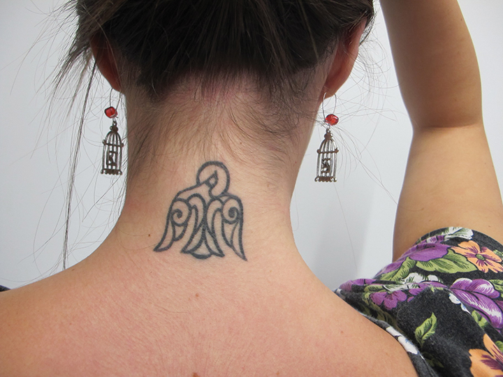 Cory Howard's tattoo is a symbol of the faith and spiritual rebirth she experienced this last year. 