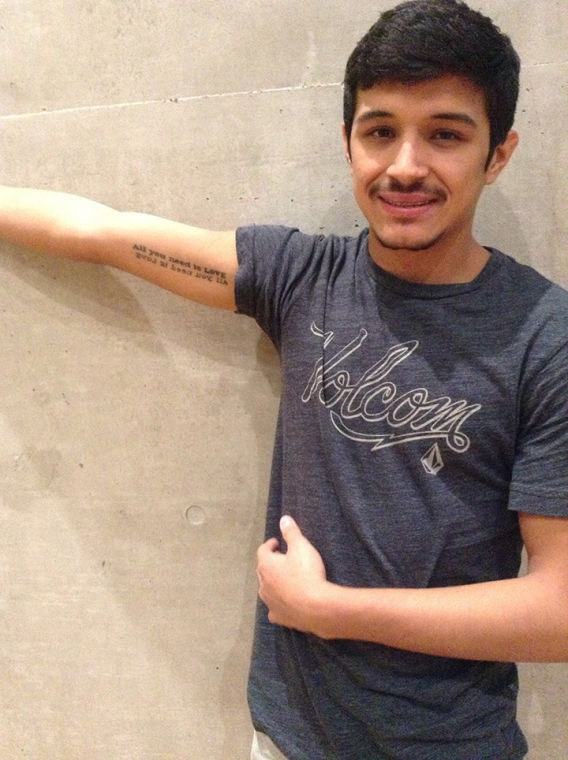 Topper+Tats%3A+Beatles+lyric+tattoo+represents+life+philosophy+and+aspirations