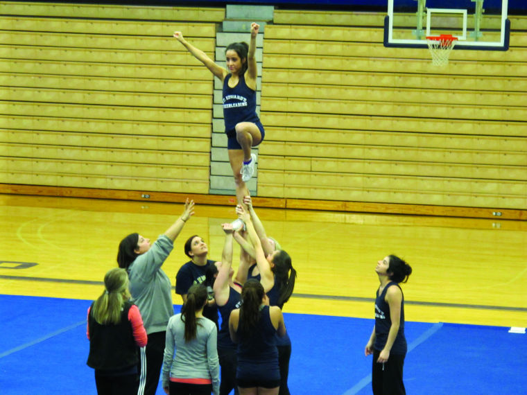 Nicole Wilkins took over cheer squad after Ann Carney quit.