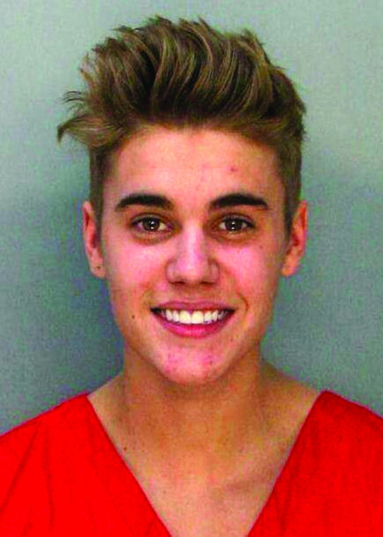 Booking mugshot of Justin Bieber, following his arrest early Thursday morning, January 23, 2014. 