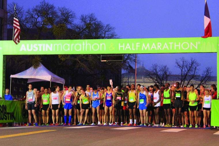 Sophmore Chris Jackson came in 21st overall in the 23rd annual Austin Marathon on Feb. 16.