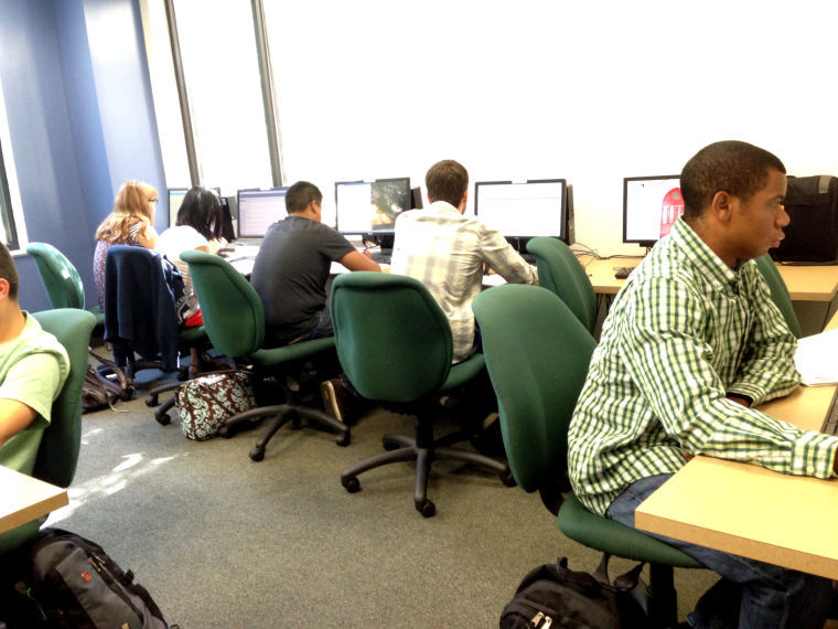 


In the Ragsdale computer lab, Junior students enrolled via myHilltop— EdWeb’s replacement. 



