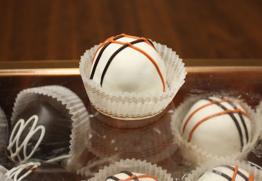 Austin Cake Ball's Pumpkin Spice cake ball is the perfect combination of all things fall in a tiny little package.