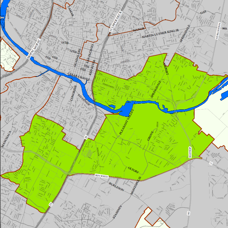 The map for the new 10-1 district plan was approved November 2013. 