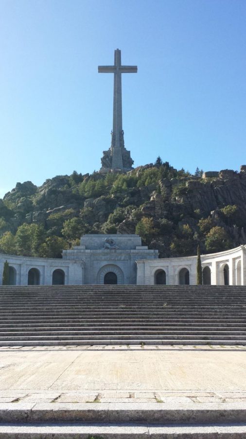 The basilica is built directly into the side of the mountain making the 150 meter (500 ft) cross at the top look even more impressive from far away.