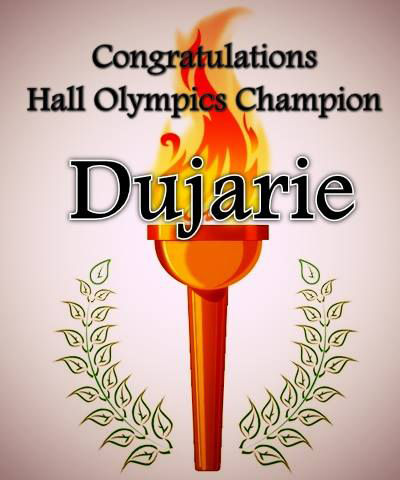 The Dujarie Jaguars took home this years Hall Olympics victory. 