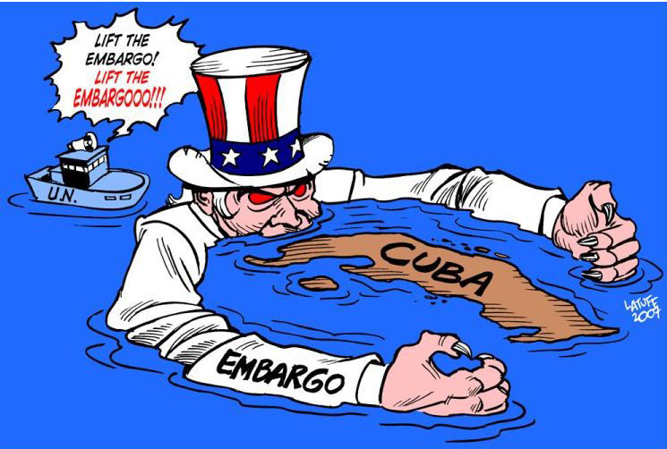 The U.S. Chamber of Commerce opposes the embargo because about $1.2 billion are lost each year in sales and exports.
