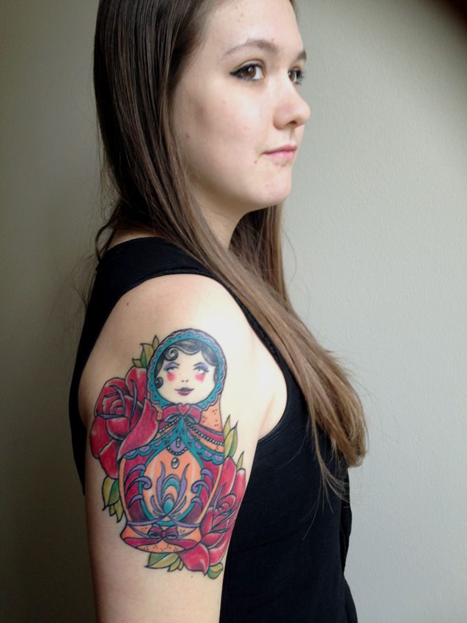 Russian nesting doll tattoo a commemoration of sisterhood Hilltop Views