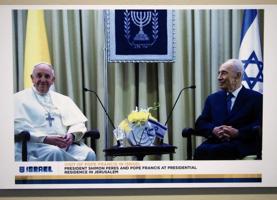Pope Francis on "Pilgrimage to the Holy Land: A Photo Exhibition” ran from Feb. 16 to Mar. 16