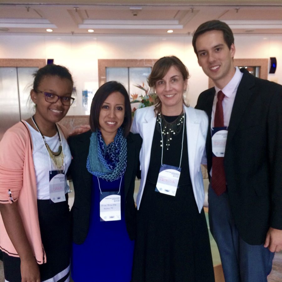 Irma Fernandez (second from left to right) is a St. Edwards graduate currently working in Brazil with her Fulbright grant. 