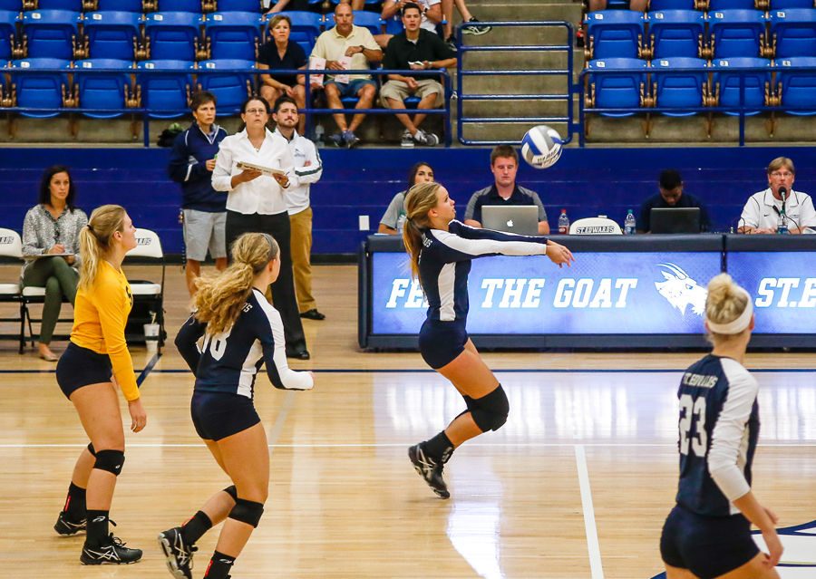 St. Edward’s University officially hired Mary DeJute as the head women’s volleyball coach in June.