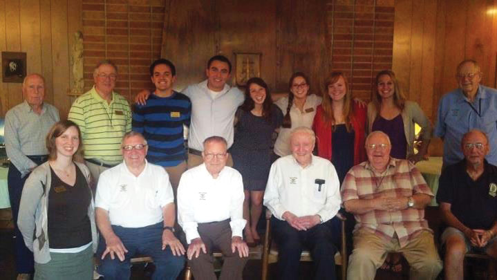 Students spent time with the Holy Cross Brothers to learn about St. Edwards founders.