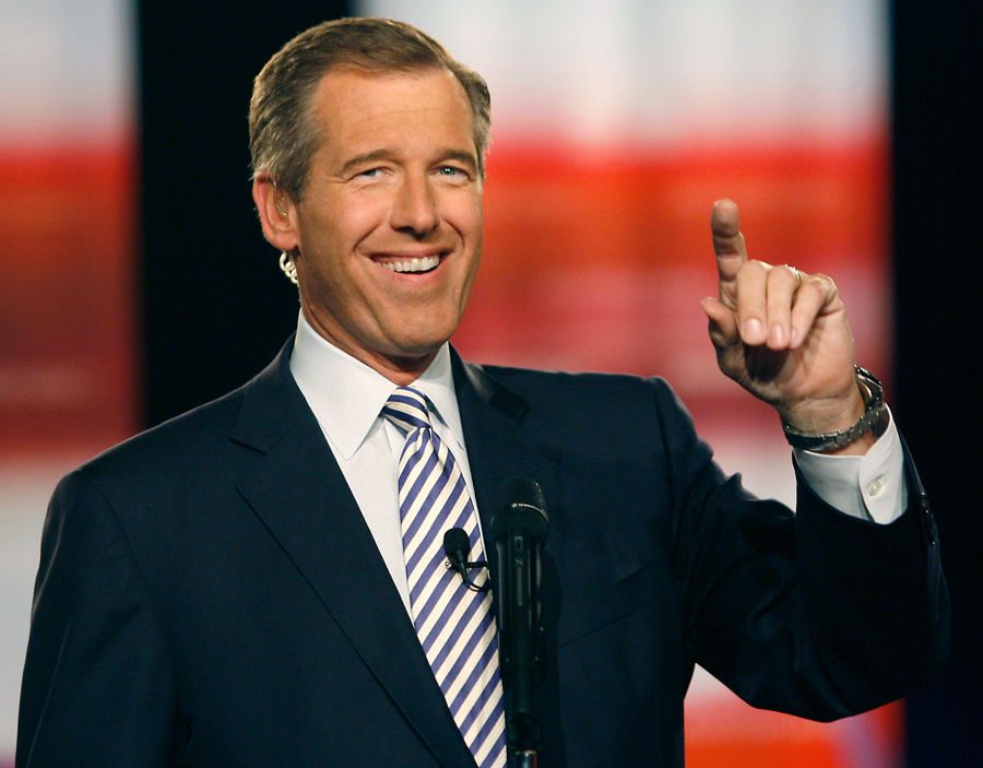 Brian Williams is back on television after a seven month absence.