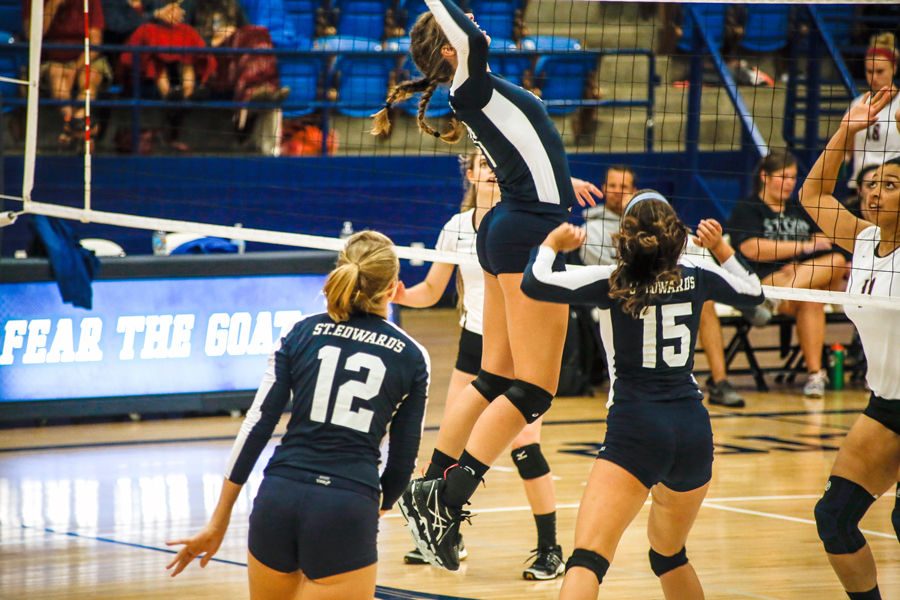 The St. Edward's University volleyball team's season came to an end Nov. 14, missing the playoffs after a 8-20 record.