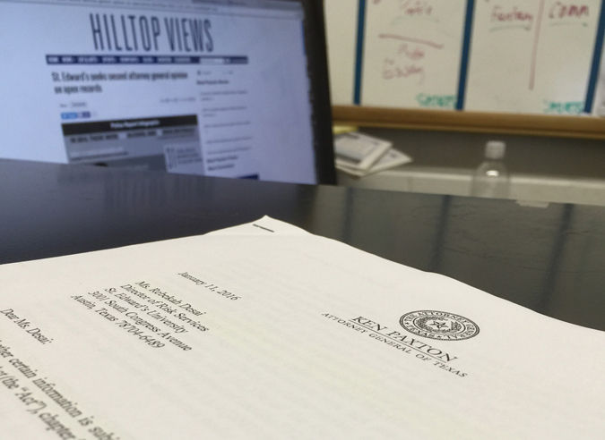 Hilltop Views sent a complaint to the Texas Attorney General Jan. 26, disputing the amount of time UPD needs to release requested police reports