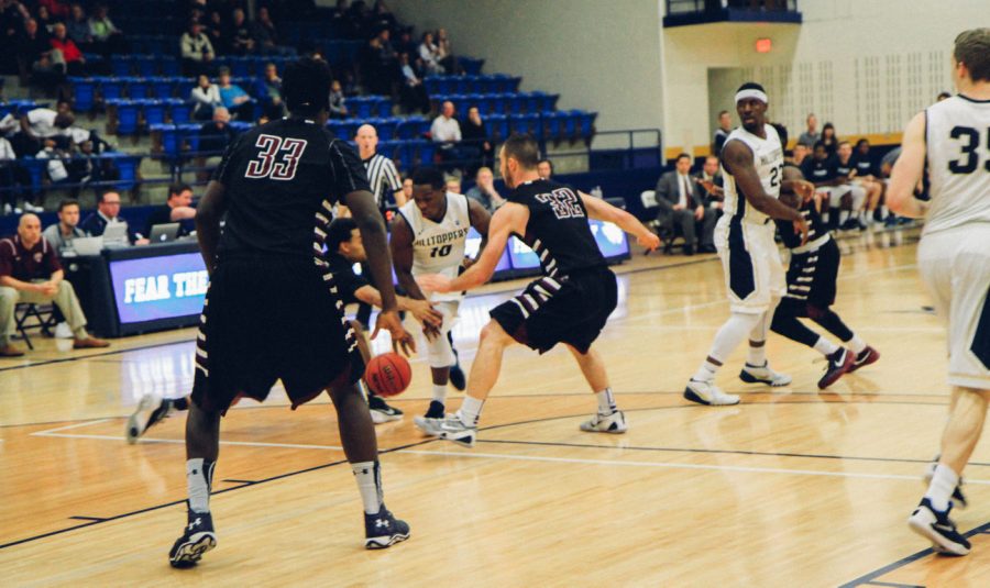 Senior pointguard and co-captain Frank Mgbolu played for 27 minutes.