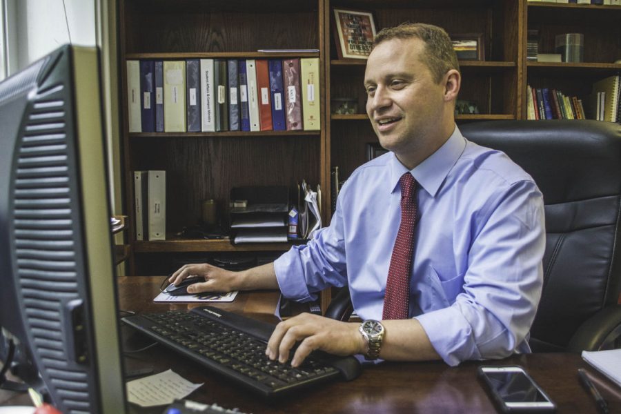 Steven Pinkenburg attended St. Edwards in the 1990s and now serves as the Dean of Students.