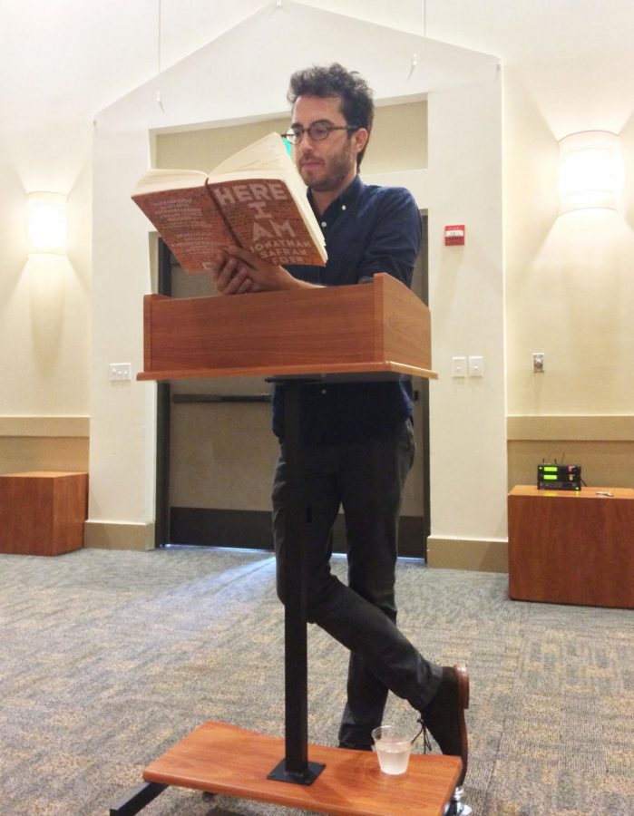 Jonathan Safron Foer reads his new book, Here I Am.