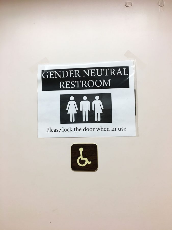 Andre Hall’s gender-neutral bathroom could indicate progress, inclusivity