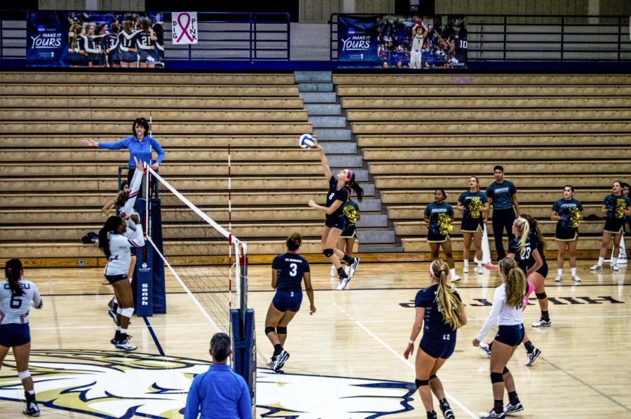 Volleyball sweeps in regular season finale, advance to conference tournament