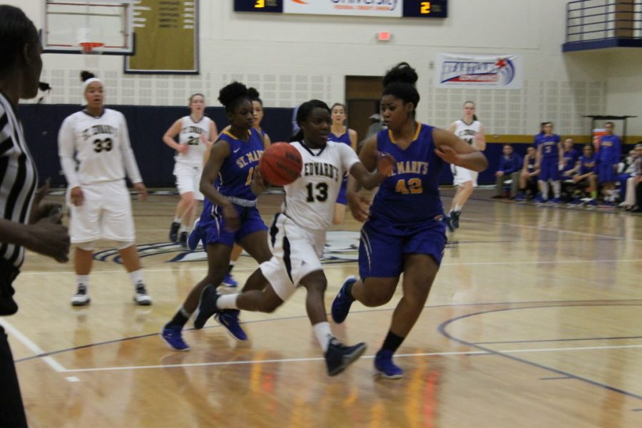 Off the court, Barnes is studying kinesiology at St. Edward's University.