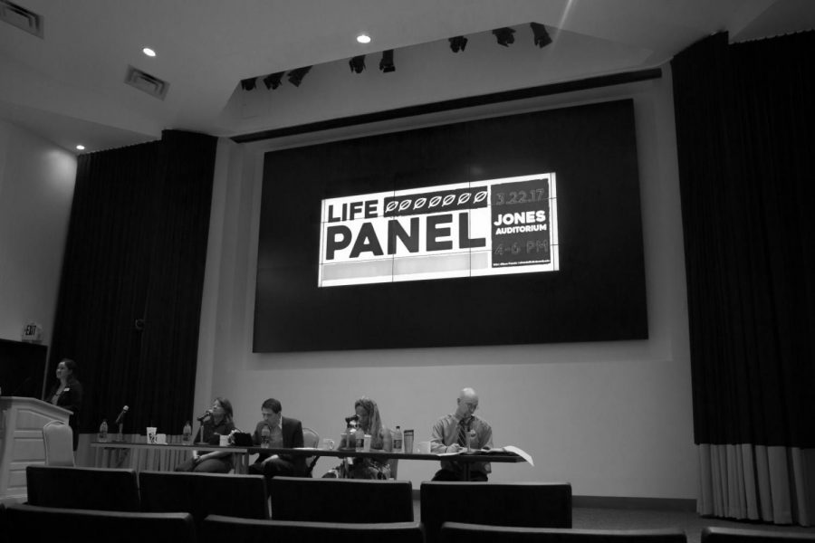 Four+pro-life+panelists+presented+secular+perspectives+on+the+issue+of+abortion%2C+the+death+penalty+and+other+topics+March+22.