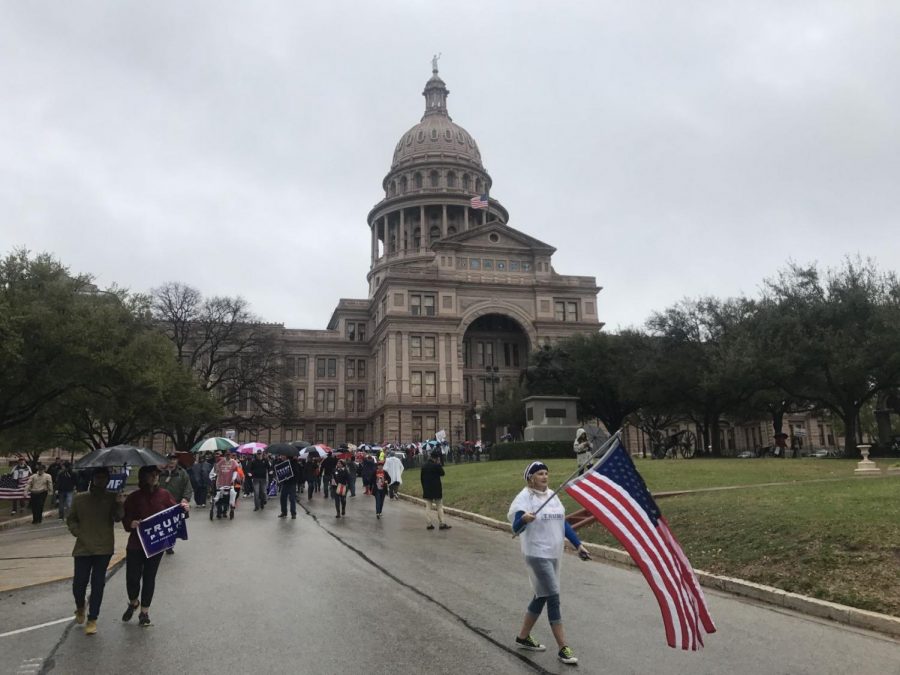 Supporters of President Donald Trump came out March 4 to "March 4 Trump."