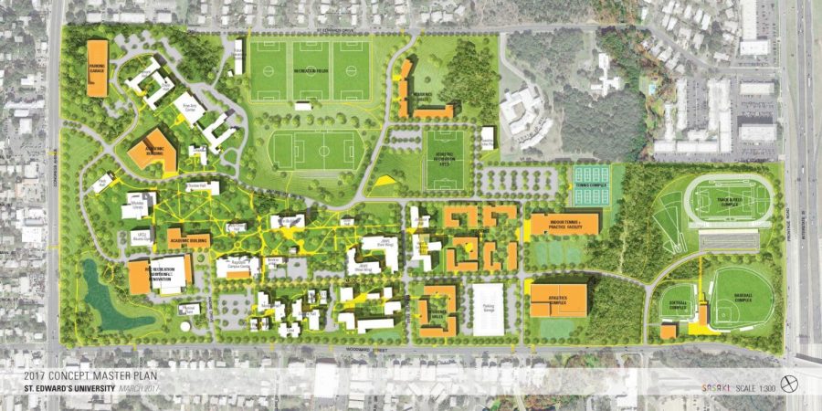 A Concept Master Plan was revealed to the campus community last week, which shows a possibility of potential ideas. The Board of Trustees will finalize a plan in September. 